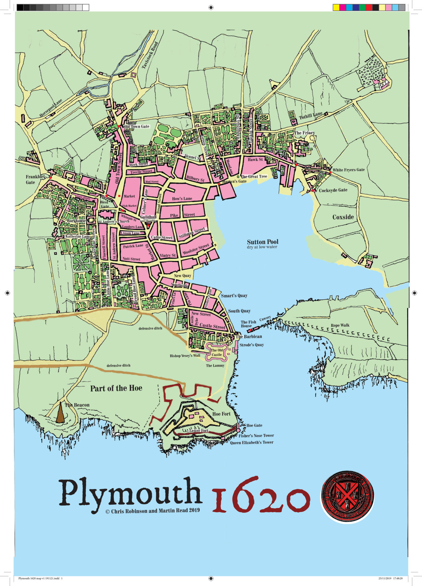 Importance Of The Barbican Virtual1620   Plymouth 1620 Map Final Scaled 